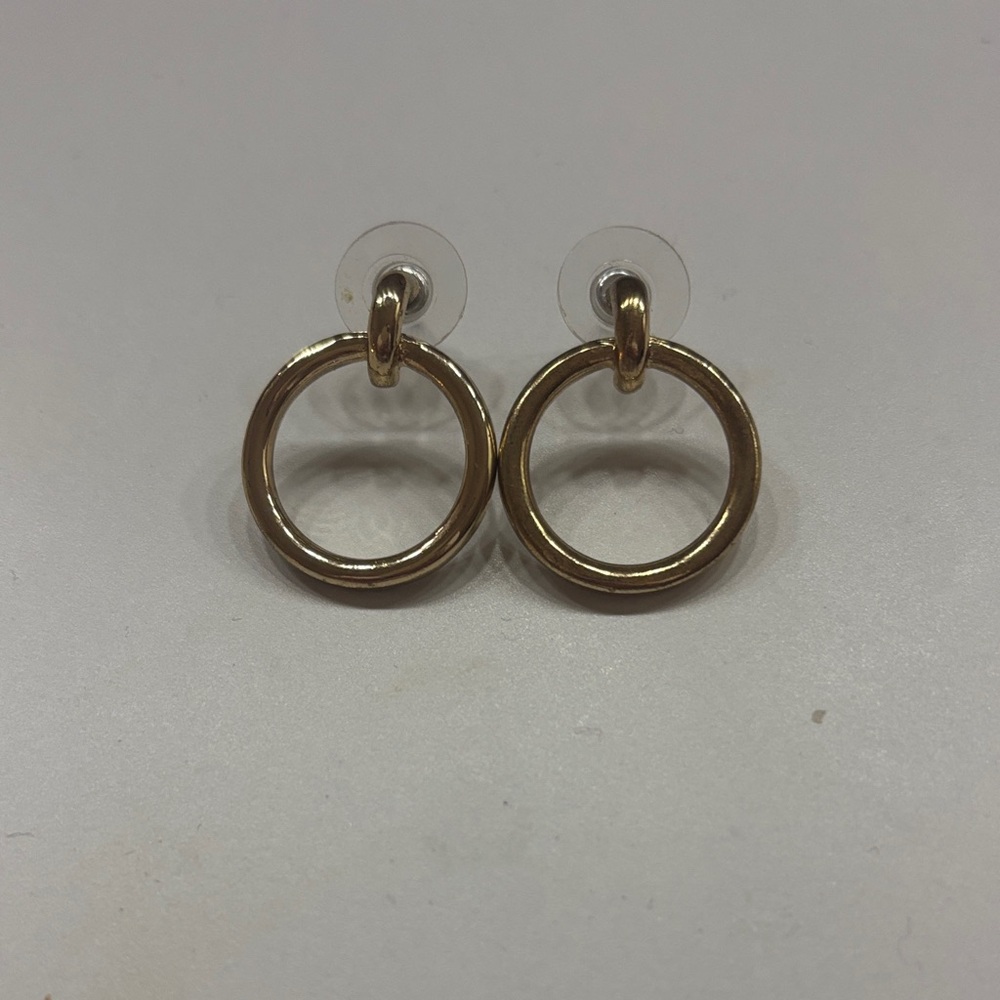 Vintage Elegant Gold Hoop Earrings